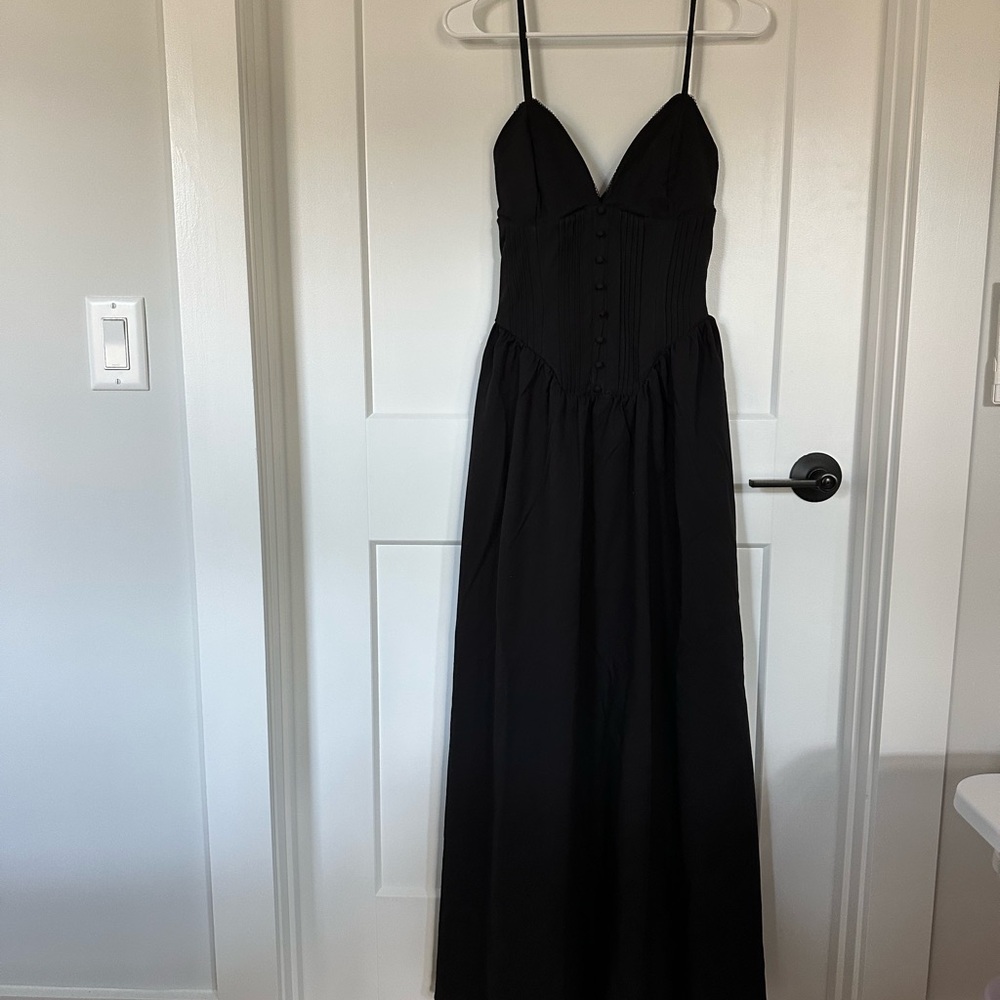 NWT House of CB Black Lova Maxi Dress SIZE S REGULAR CUP (A-C)